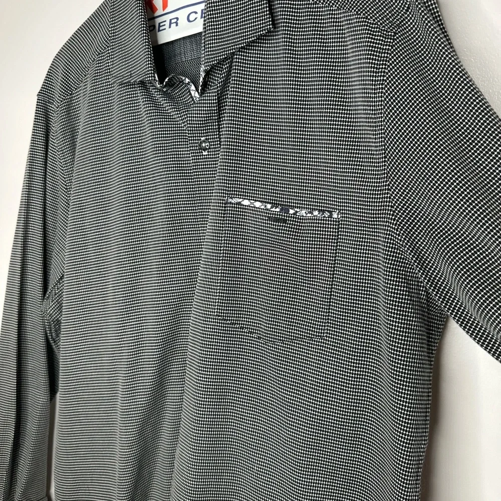 Robert Graham Modern Americana Men's XL Tailored Fit Black Dot Knowledge - Picture 2 of 10